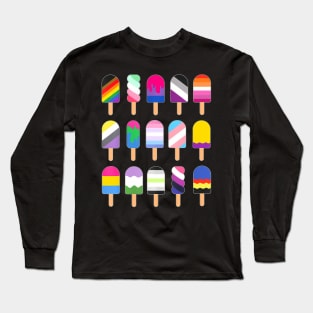 Gay Pride 2024 Ice Cream Identities LGBT Pride Long Sleeve T-Shirt